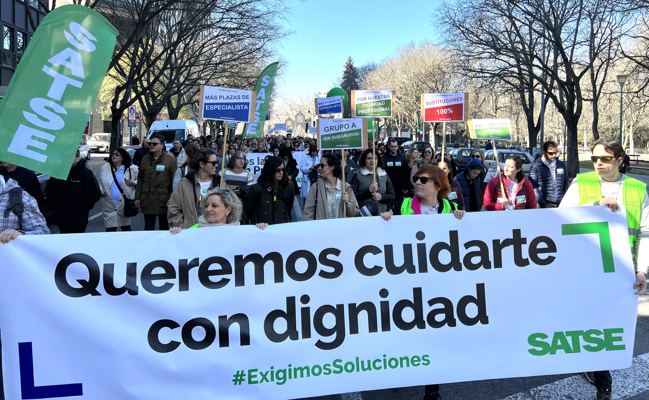 20230218 _ Manifestación Pamplona - queremos cuidarte con dignidad