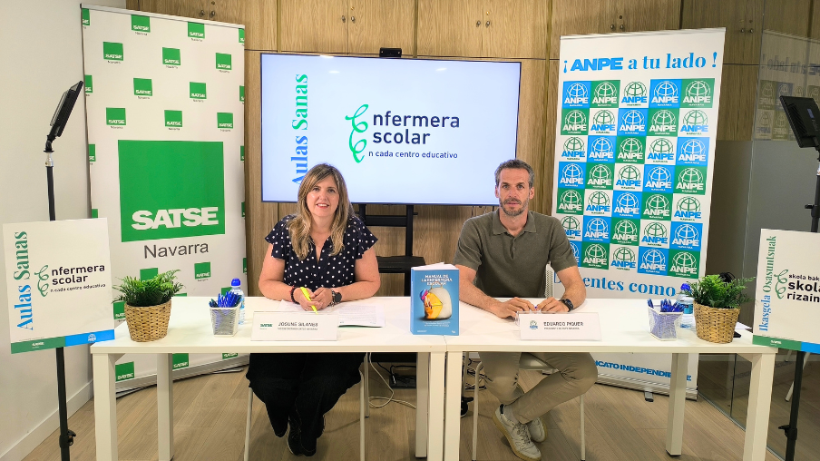SATSE  y ANPE  presentan la campaña Aulas Sanas en rueda de prensa